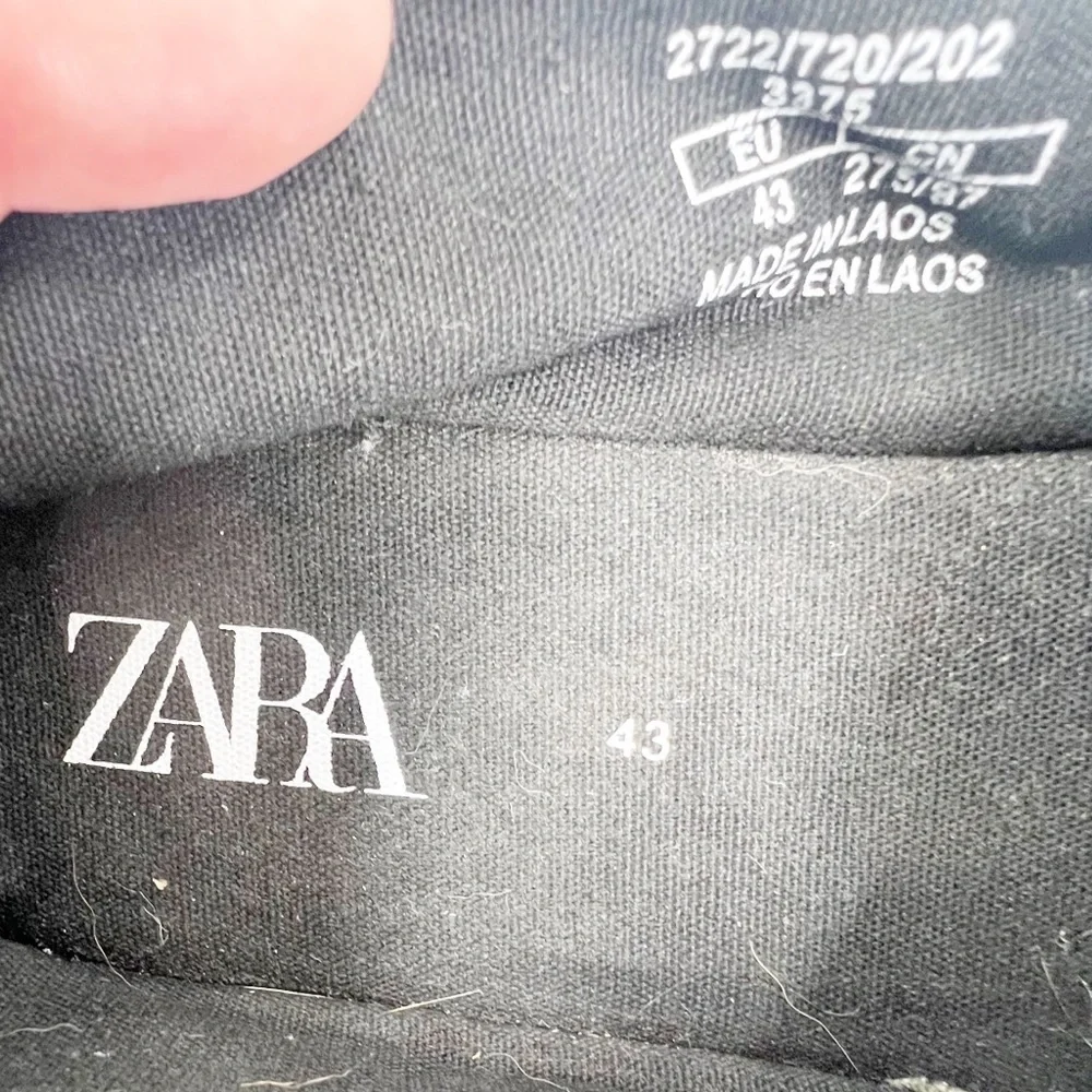 ✅ Zara COMBINATION ESPADRILLES GREEN/BLACK‎ SIZE 43
